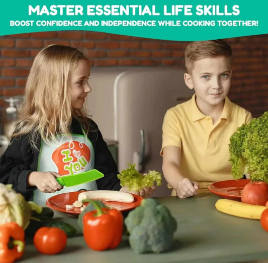 Montessori Kitchen Set for Kids (13 pcs) Make Cooking Fun, Safe & Easy!